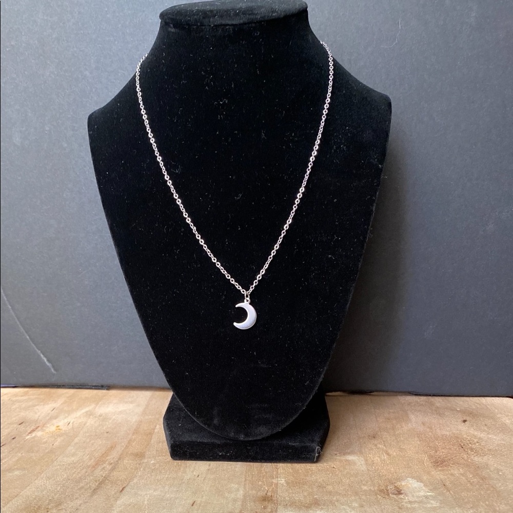 Silver & Gold Moon Necklaces